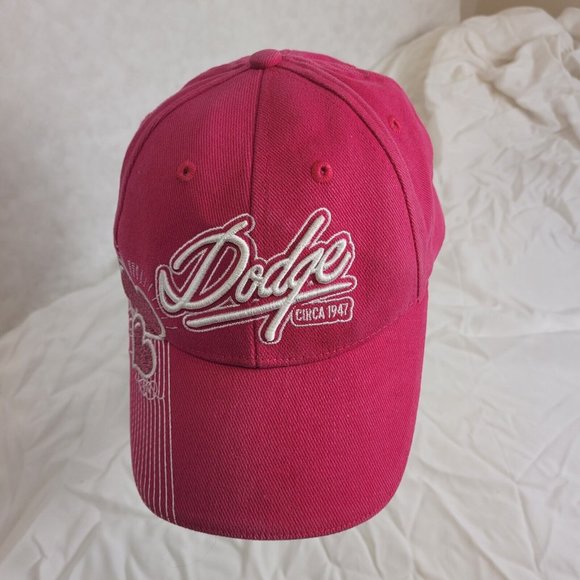 DODGE Pink Hat Snapback Baseball Vintage Cap licensed hearts - Picture 3 of 12
